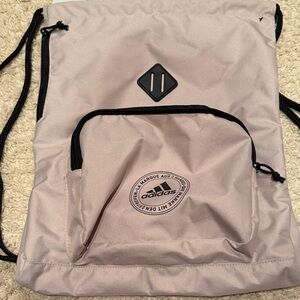 Adidas Light Pink Drawstring Backpack